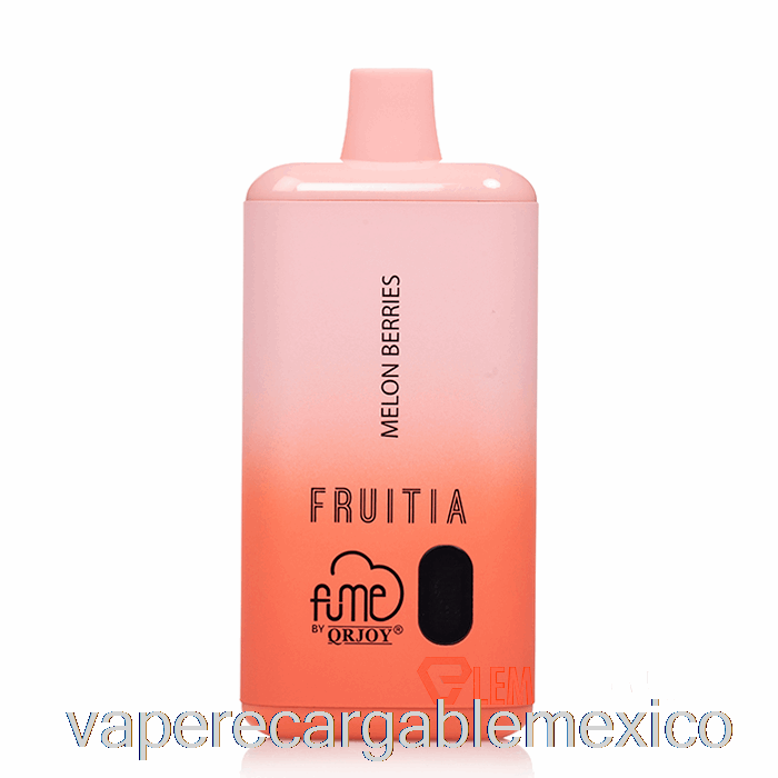Vape Recargable Fruitia X Fume 8000 Bayas De Melón Desechables